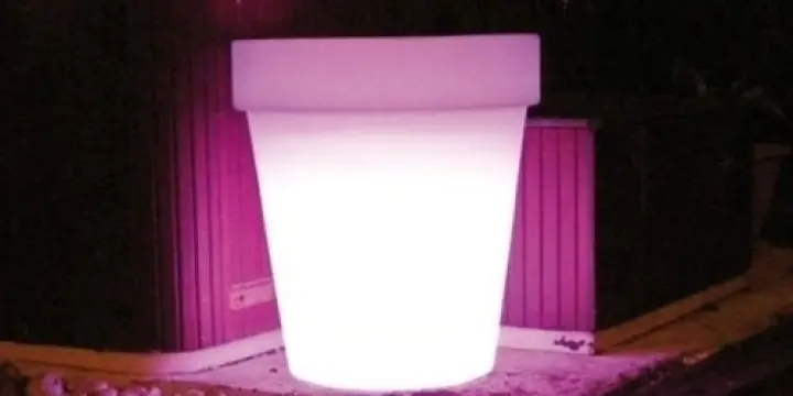 Jardinière extérieure XXL lumineuse