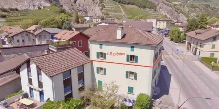 Appartements 4.5 p. et 2.5 p. avec ascenseur privatif dans immeuble