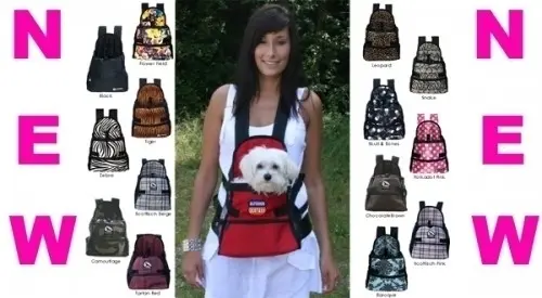 Sac de transport ventral pour chien à belgique