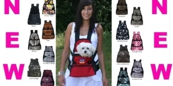 Sac de transport ventral pour chien