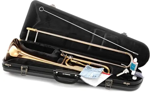 Trombone ténor complet YAMAHA YSL-448GE verni à Perroy