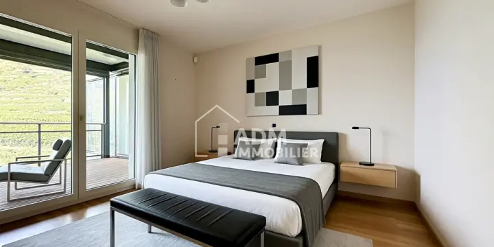 Sion, appartement 4.5 pièces, vue imprenable sur la vallée du Rhône