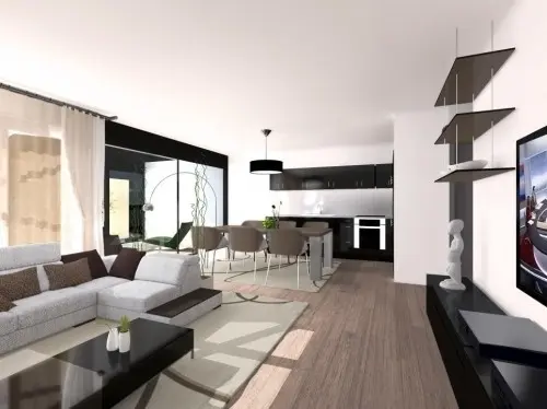 Appartements lumineux et contemporains dans petite PPE de 4 logements à Villars-le-Terroir
