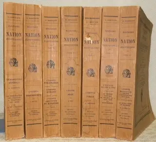 Histoire de la Nation Egyptienne. 7 Volumes complets.