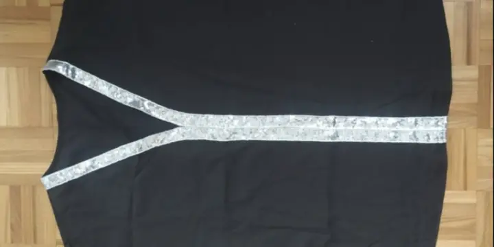 Top Shein noir neuf à brillants Neuf