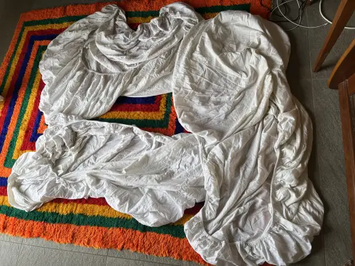 3 draps housse blancs-  Linvosges - 80 x 190 cm 100% coton à Nyon