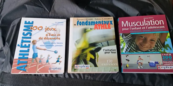 Divers livres d'athlétisme, pour coaches et juniores