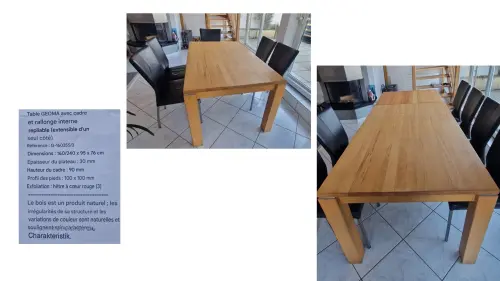 Table en bois massif à Bernex