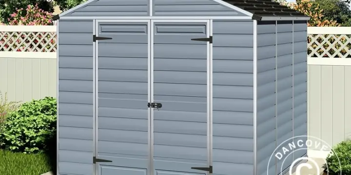 Gartenschuppen aus Polycarbonat, 2,29x2,29x2,34m,