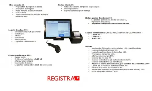 Caisse enregistreuse Registra à Rossens