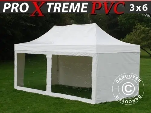 Faltzelt FleXtents Xtreme Heavy Duty 3x6m Weiß, mit 6 à Zurich