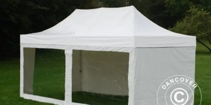 Faltzelt FleXtents Xtreme Heavy Duty 3x6m Weiß, mit 6