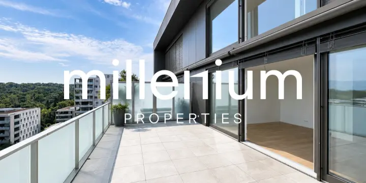 Superbe duplex en attique avec vue Lac et Mont-Blanc à Chêne-Bougeries
