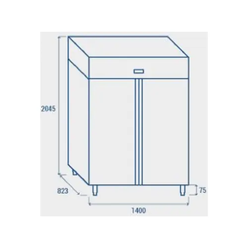 ARMOIRE FRIGORIFIQUE INOX 1255 LITRES TN (2 PORTES)