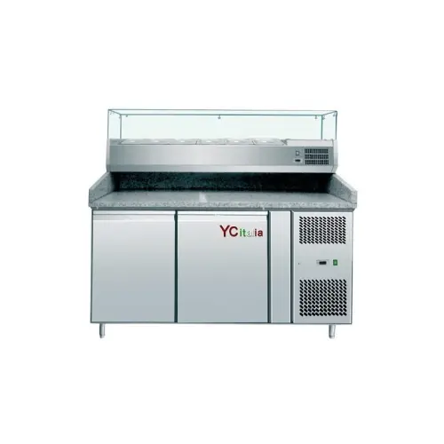 Meuble pizza + vitrine à ingrédients 7xgn1/4 à Salzano