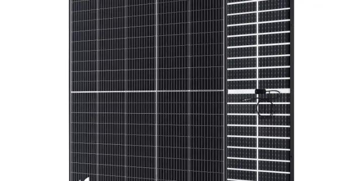 TwiSun 410W panneau solaire bifacial avec cadre noir