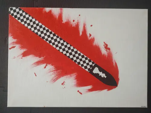 Le fou (acrylique) à Courroux