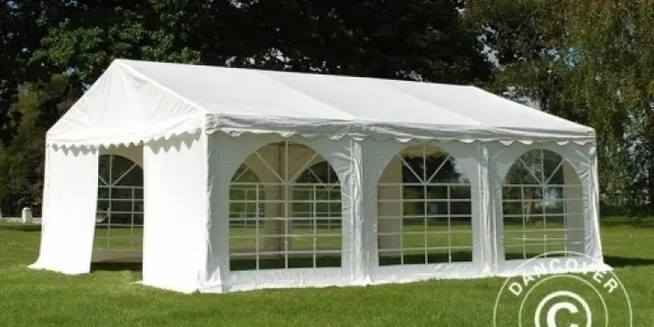 Partyzelt Original 4x6m PVC, Weiß