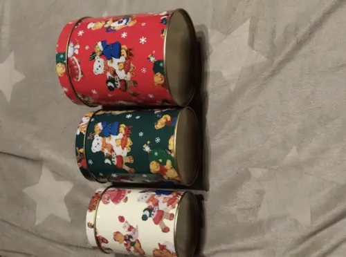 Lot de 3 boîtes en métal "oursons" Comme neuves à Moutier