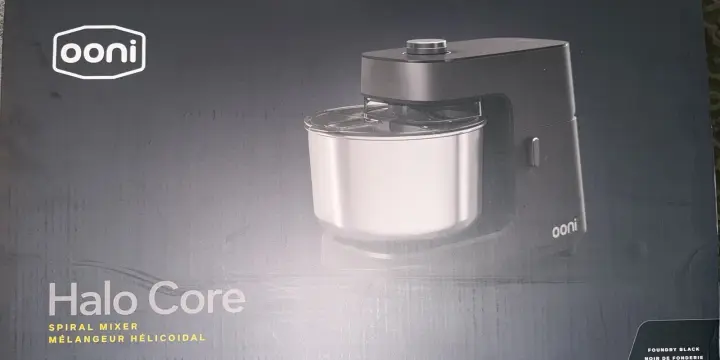 Ooni Halo Core Spiral Mixer, 4.8-Qt Foundry Black