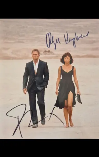Daniel Craig et Olga Kurylenko dans Quantum Of Solace James Bond. à Sembrancher