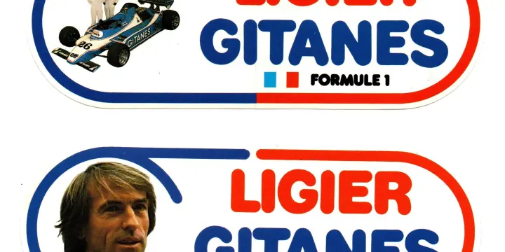Autocollants Ligier Gitanes J.Laffite