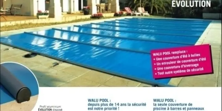 Couverture à barre piscine marque Walter