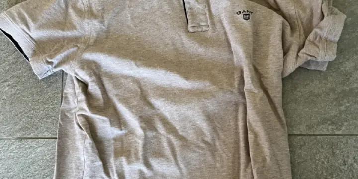 Polo Gant L beige manches courtes