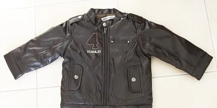 Blouson style motard enfant garçon