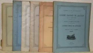 Chemins de Fer Jura-Simplon, Rapport de gestion de la Direction. Premier au sixième rapports.