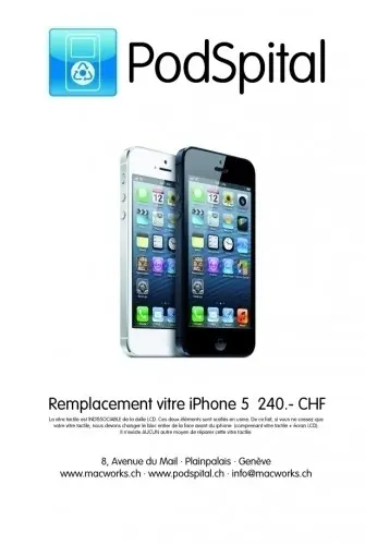 Réparation de iPhone 5 à Genève