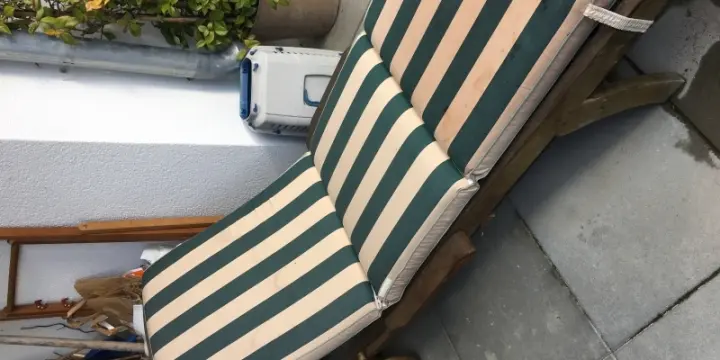 chaise longue teck massif