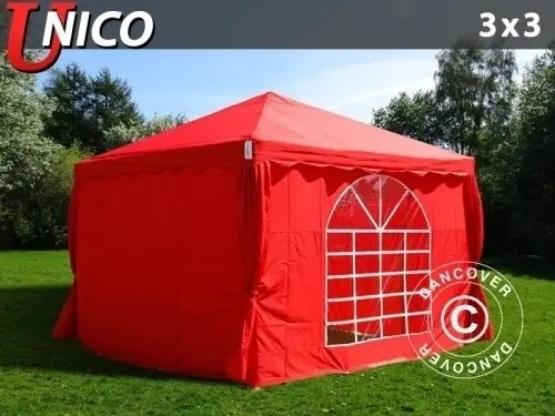 Partyzelt UNICO 3x3m, Rot à Zurich