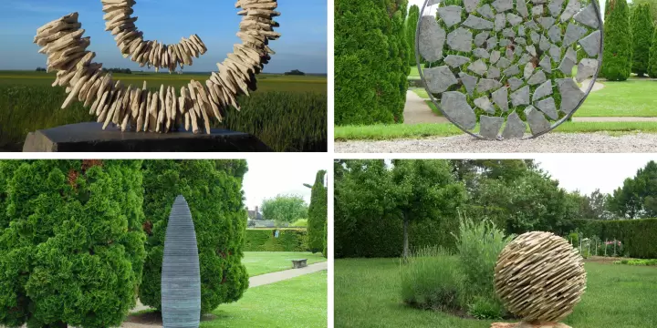 Sculpture Extérieur Nature Statue Maison Jardin