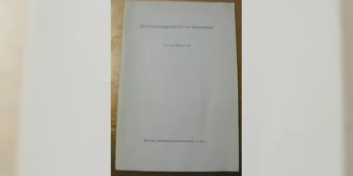Die Gründungsgeschichte von Beromünster. Separatabdruck aus “Geschichtsfreund” 117, Band.