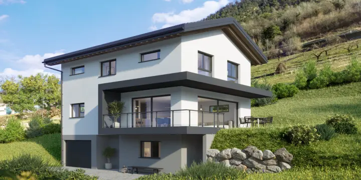 A VENDRE VILLA 6.5 PCES AVEC SOUS-SOL A GRONE