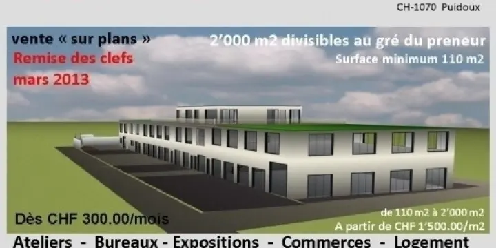 Surface commerciale dès 110 m2