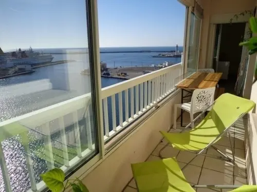Sète, Sud de France, F4,vue mer av Garage à Jussy