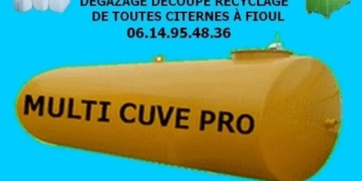 découpe enlévement dégazage recyclage de