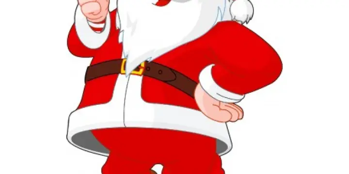 Déguisement de Père Noël (costume rouge et barbe neuve)