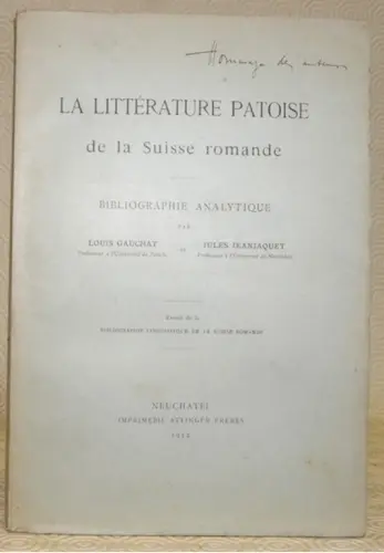 La littérature patoise de la Suisse romande. Bibliographie analytique. à Russy