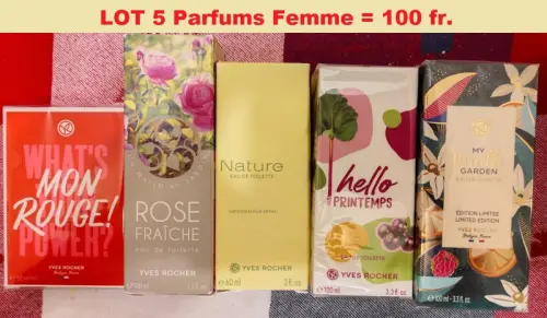 5 parfums femme en lot à Lausanne