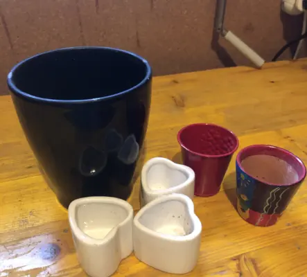 Lot de 6 pots de fleurs