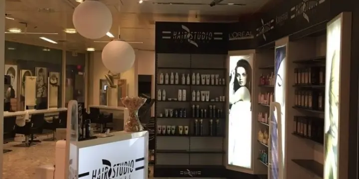 Sièges, Tablettes, Fauteuils, Miroirs,Bacs (coiffure)
