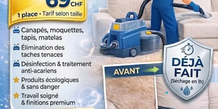 Nettoyage de textile canapé