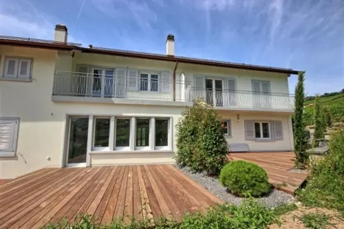 3,5 pces, terrasse et jardin, Lavaux à Rivaz