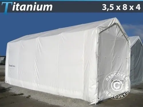 Lagerzelt Titanium 3,5x8x3x4m, Weiß à Zurich