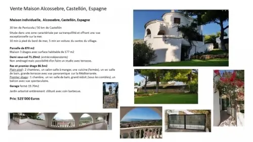 Maison individuelle à Alcossebre