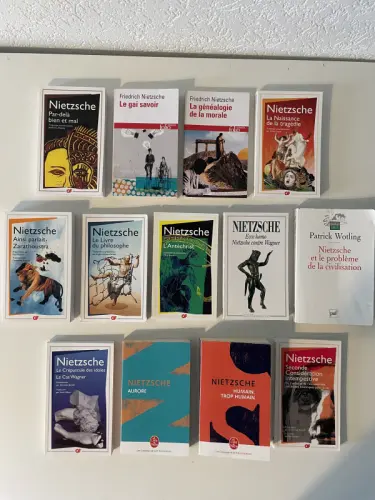 Lot livres de Nietzsche (oeuvre quasi-complète) à Orbe