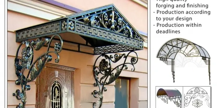 Auvents en fer forgés